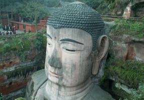 Huge Head of Leshan Buddha